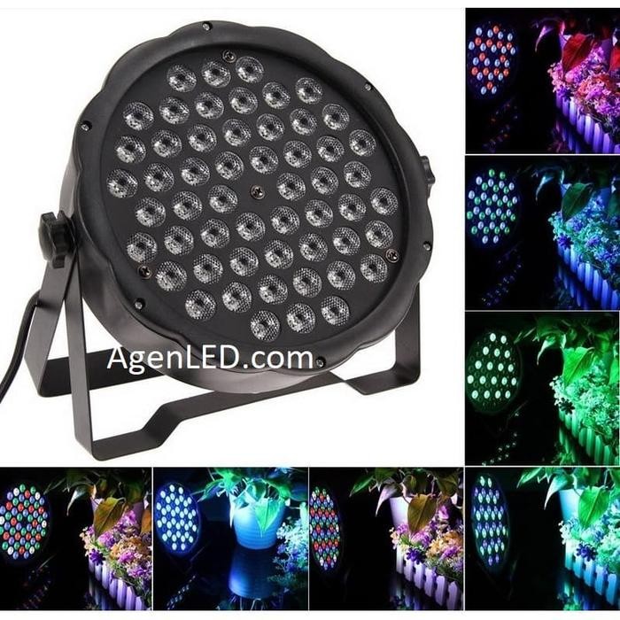 Lampu Sorot Panggung Led Par Rgb Mata Disco Warna Warni Rgbw 54 W Watt