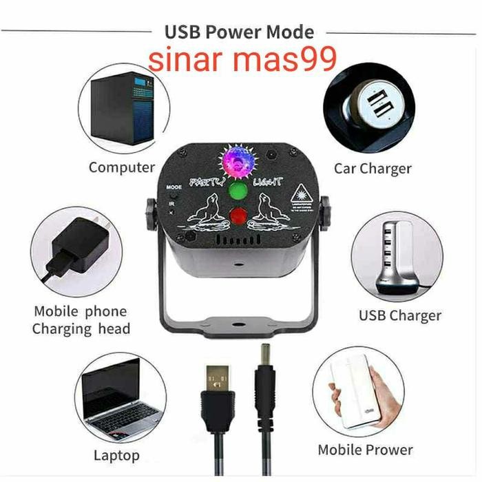 Lampu Laser Lampu Disco Laser Dj Remote Control Lighting Lampu Panggung Lampu Disco Laser Ikut Musik