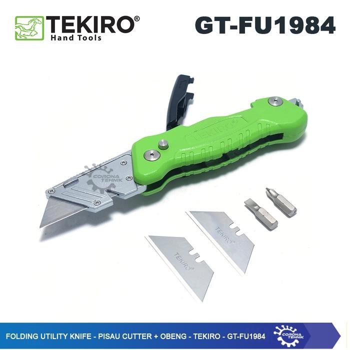 

Folding Utility Knife - Pisau Cutter + Obeng - Tekiro - Gt-Fu1984