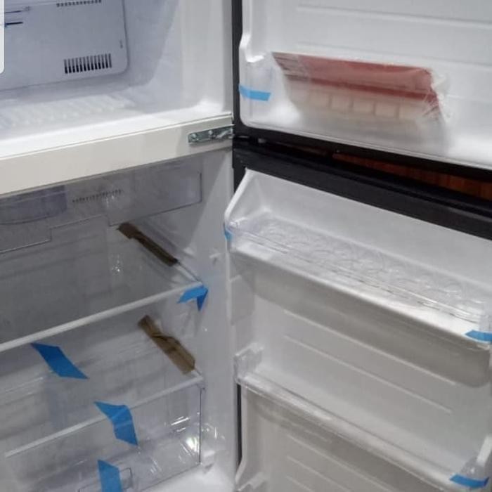 pat Kulkas SHARP SJ195md REFRIGERATOR kulkas 2 pintu GARANSI RESMI - Merah