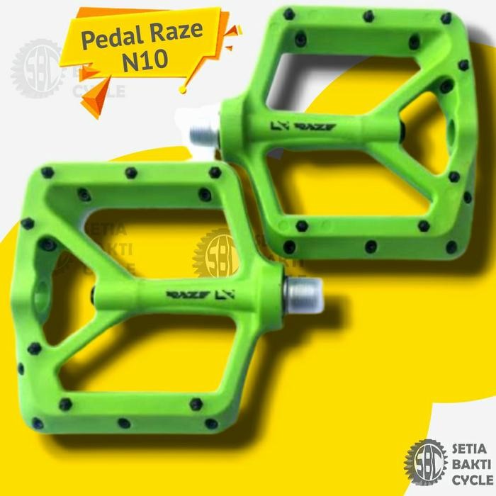 Pedal Bearing Raze N90/Pedal Sepeda/Mtb/Lipat As Besar - Hijau