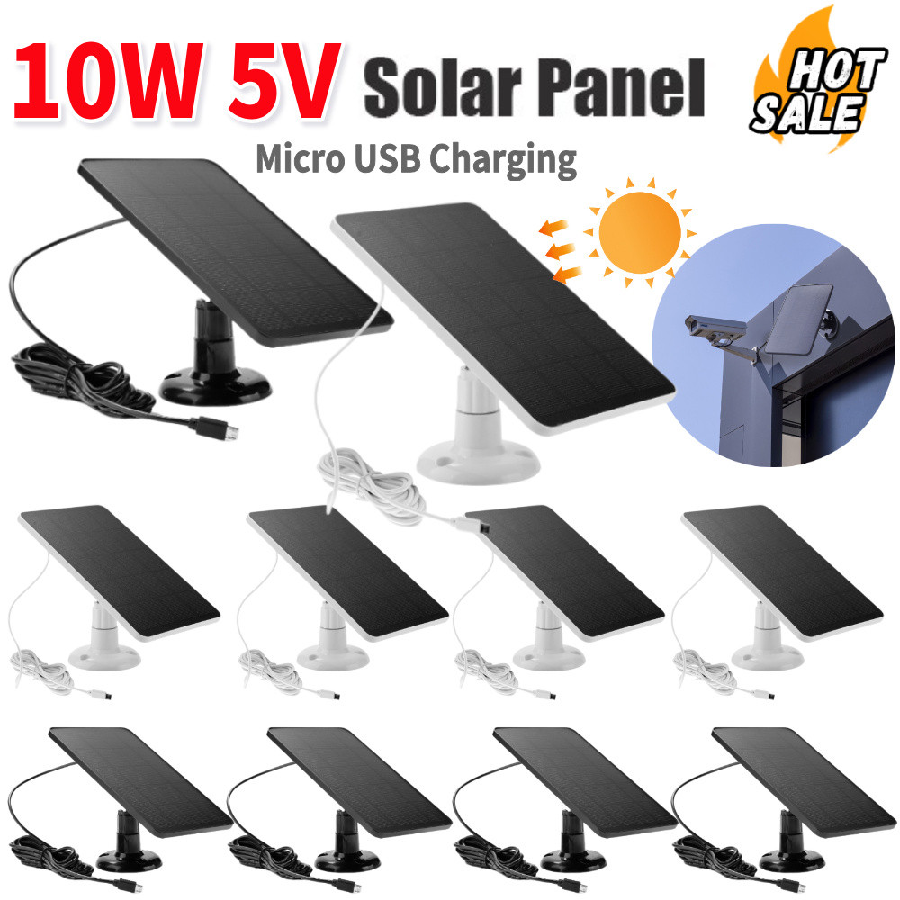 Solar Panel 10W Solar Cells Charger 5V Outdoor Hiking Waterproof Sunpower Cahrging Panel for Small