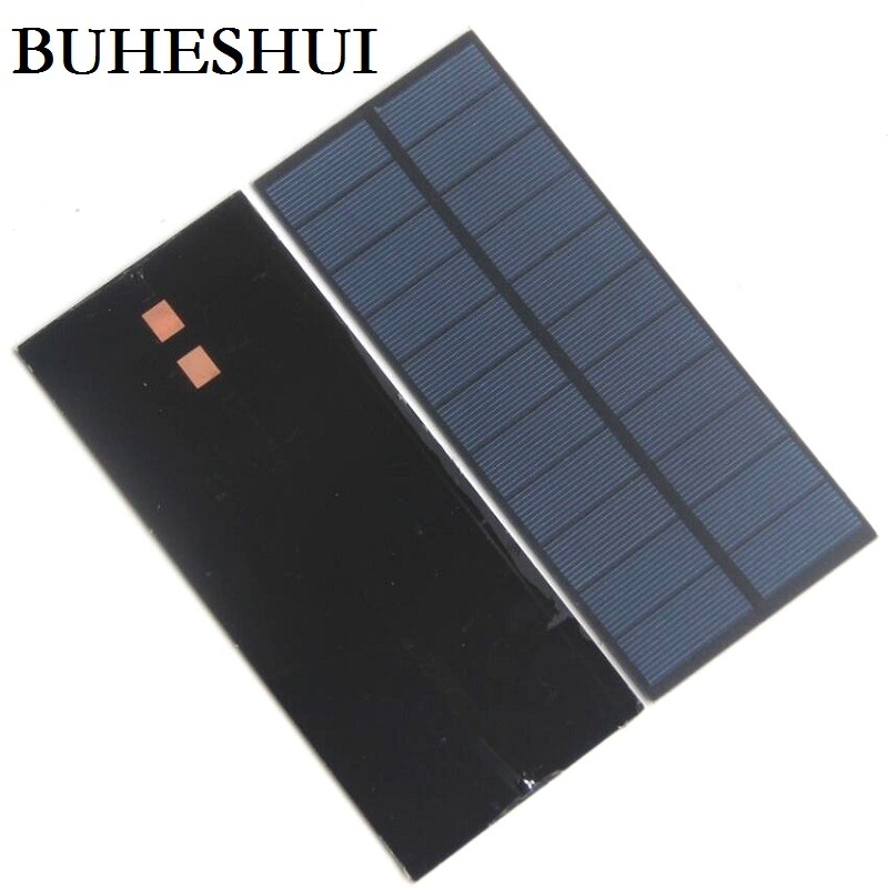 BUHESHUI 5W 5.5V Solar Cell Polycrystalline Solar Panel DIY Solar Battery Charger Education kits