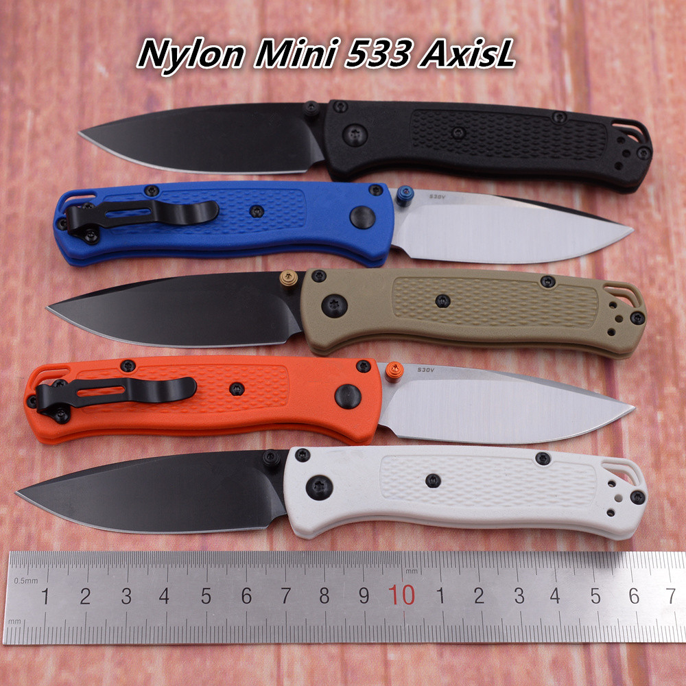 JUFULE New Mini 533 Nylon Fiber Handle Mark S30v Folding Pocket