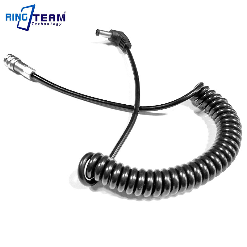 DC 5525 5.5X2.5mm Coiled Spiral Power Cable to Weipu FS6 for BMPCC6K