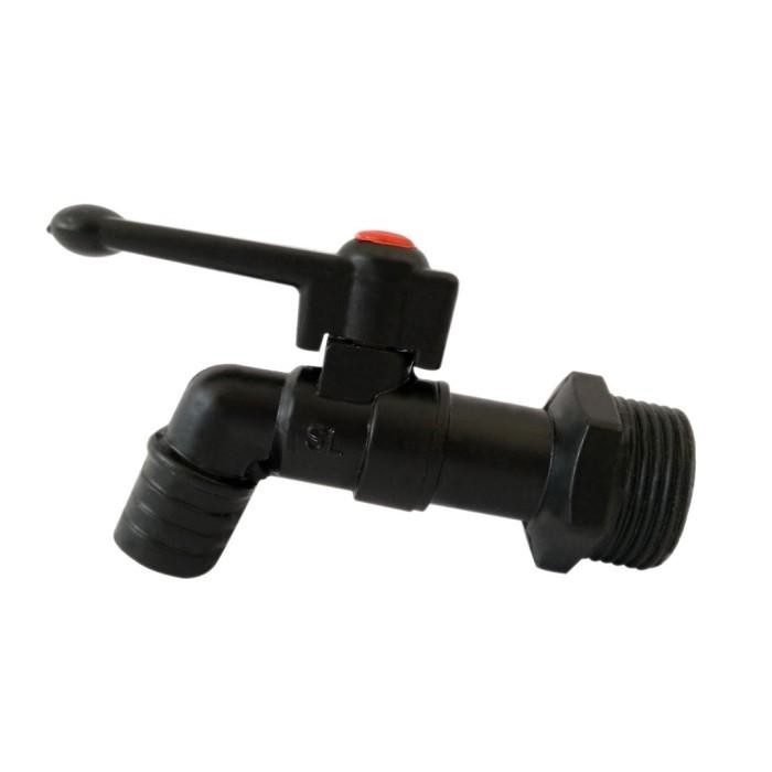 [Allthebest] Kran Tembok Besi SINLOG Body Hitam 3/4"