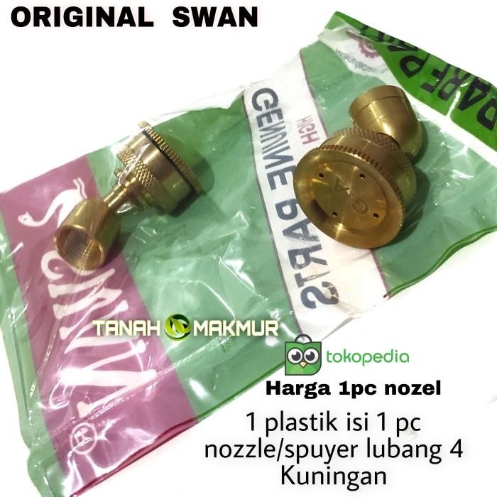 [Allthebest] NOZZLE NOSEL SPUYER SWAN 4 TITIK LUBANG SPRAYER SWAN KUNINGAN ASLI ORI