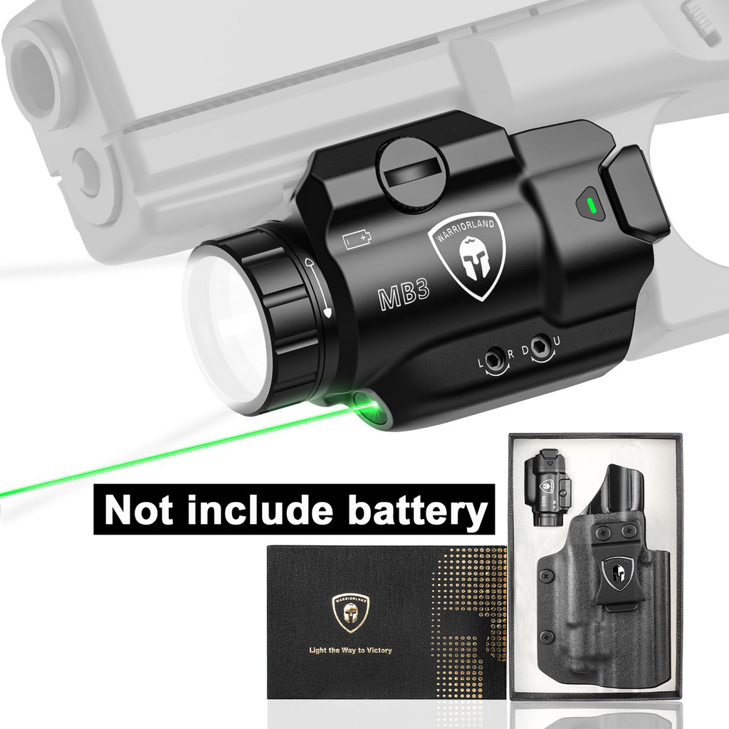 Fit Sig Sauer P320 Compact M18,MB3 Pistol Green Laser Light,Kydex Holster,500 Lumen Universal Rail M