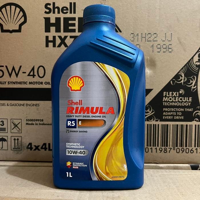 Shell Rimula R5E 10W-40 - Oli Mobil ( 1 Liter ) Oli Mobil Shell Gratis Ongkir