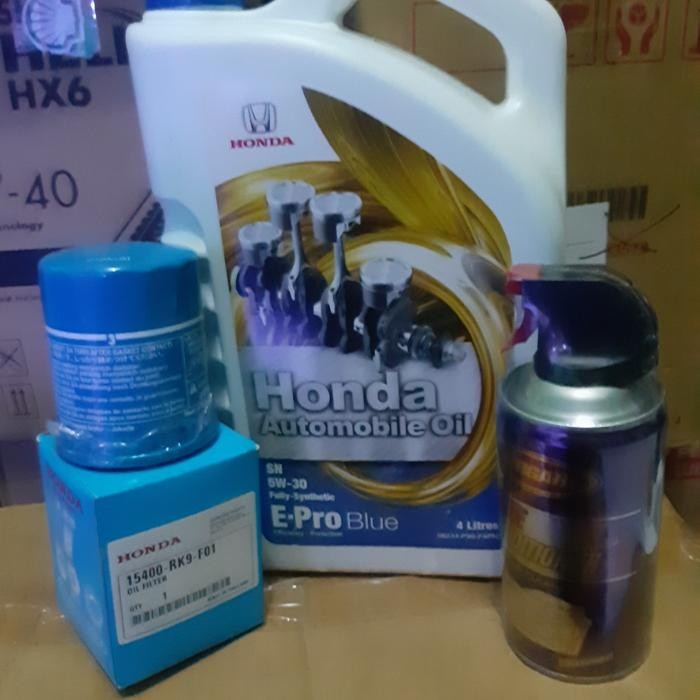 Paket Oli Mesin.Honda 5W.30 Blue.Mobil Jezz.Jezzrs.Brv.Crv.Citi.3Itam Gratis Ongkir