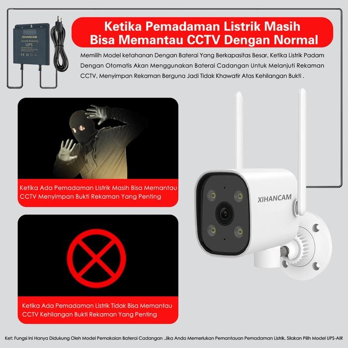 Xihancam Ip Kamera Colorvu 1080P Ptz Cctv Outdoor Wifi Waterproof Zoom Cctv Wifi Jarak Jauh Lewat Hp