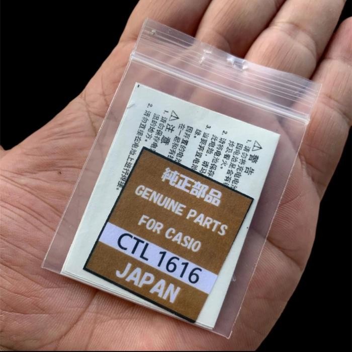 baterai jam tangan ctl-1616 casio solar original 100%