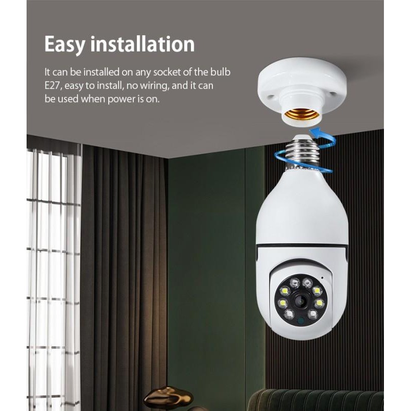 (Expert) Ipcam Kamera CCTV keamanan Ipcam PTZ Bohlam AP JXLCAM.