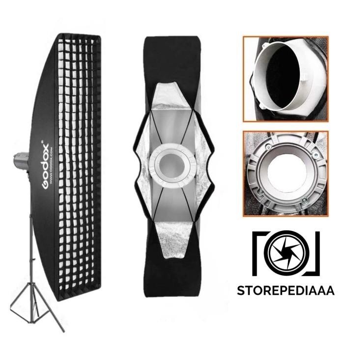 (Expert) Godox SB-FW35160 Softbox with Grid 35x160cm Bowens Mount Rectangle