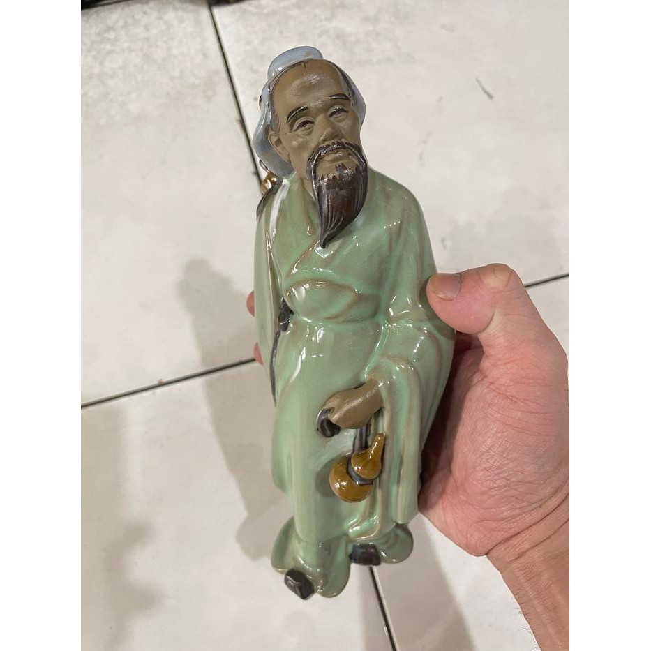 Patung Dewa hua tho hua to dewa obat bahan keramik 8 inch