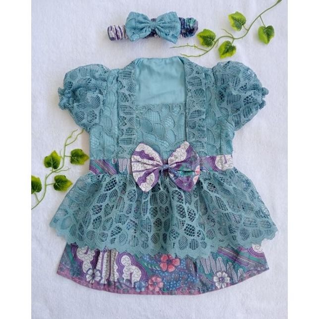 Kebaya Bayi Kinan Untuk Tedhak Siten / Kebaya Anak / Kebaya Anak Warna Biru Wardah Best Seller