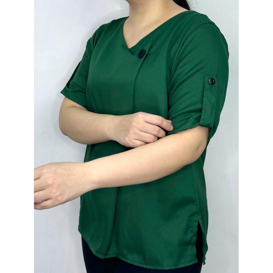 (Allthebest) LVL - Real Pict New Blouse Jumbo Wanita Baju Fashion Model Baru Blus Cewek Natalia