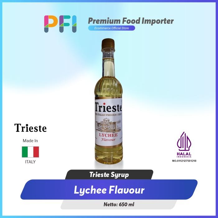 

Syrup Trieste Lychee Flavour 650Ml Sirup Leci Gratis Ongkir