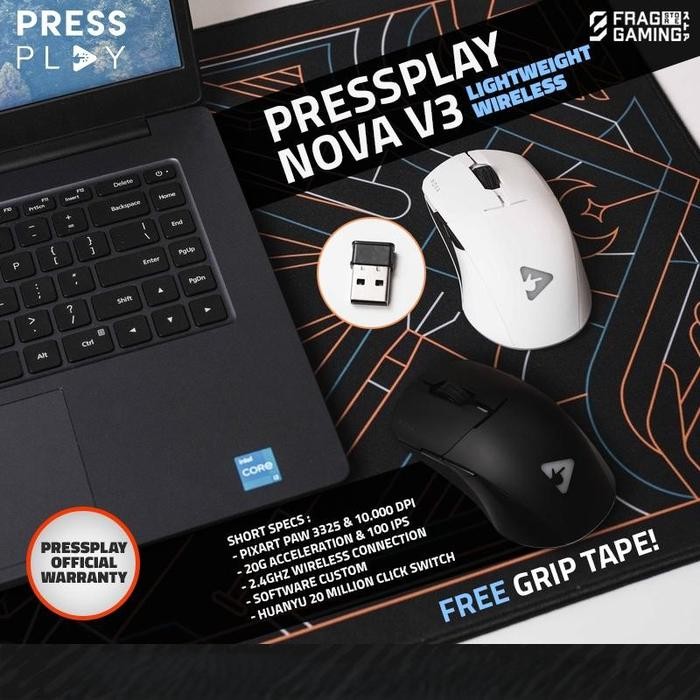 PressPlay Nova V3 / Pressplay Ultralight Wireless - Gaming Mouse