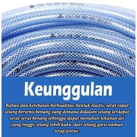 20 Meter Selang Air Transparant SEPAKET Semprotan Cuci Motor Mobil