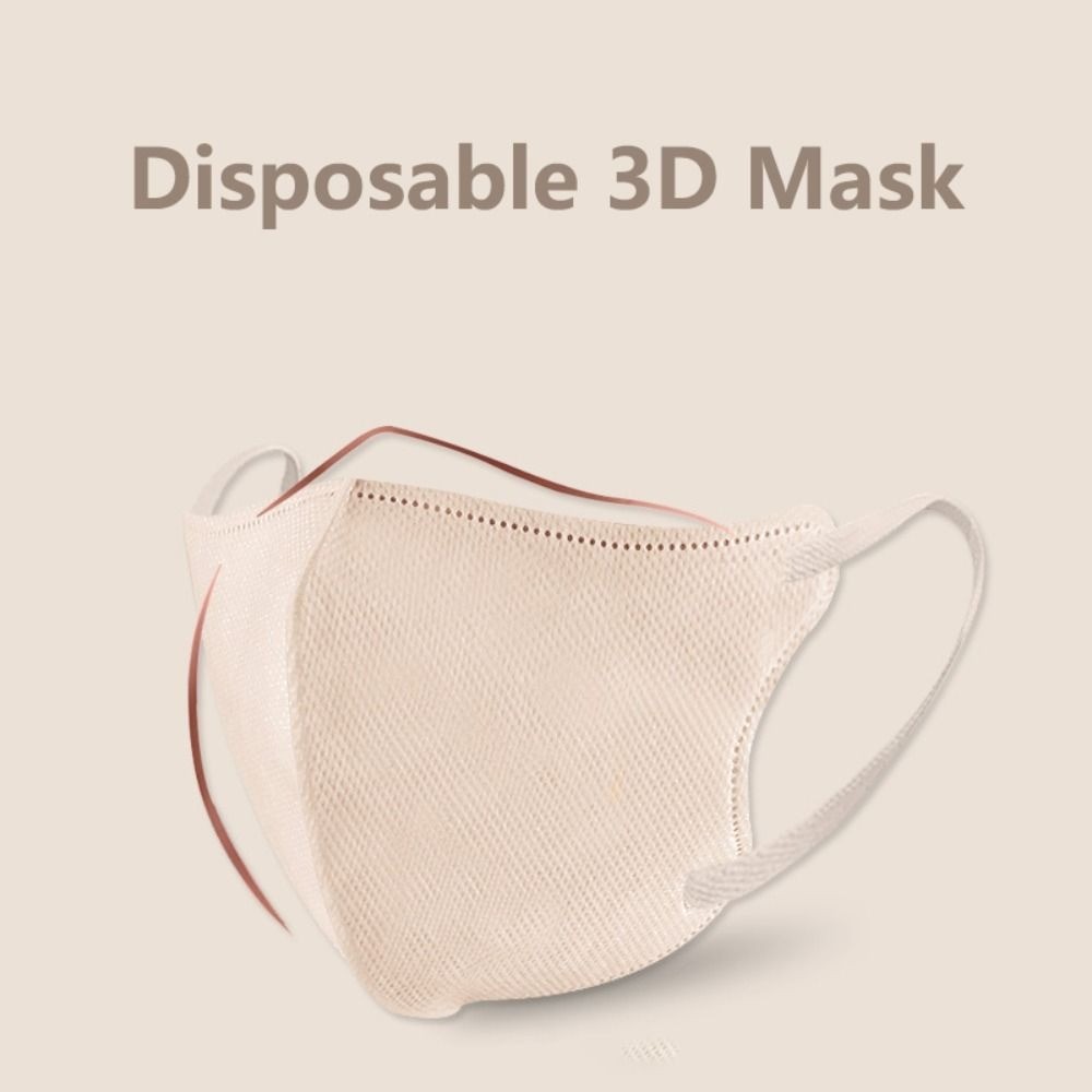 10pcs 4 Layer Anti Dust Disposable Mask Breathable Japanese 3D Face Mask Anti Drag Makeup Solid