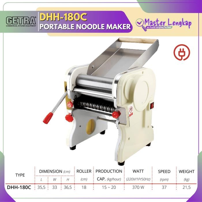 GETRA RTABLE NOODLE MAKER MACHINE DHH-180C / DHH180C / DHH 180C