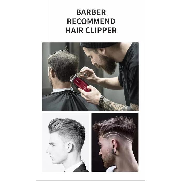 Alat Cukur Rambut Kemei KM 2600 PG Hair Clipper LCD Cukuran KM PG-2600