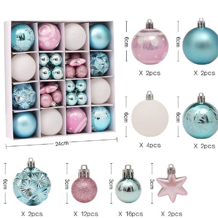 rock Hiasan pohon natal bola natal set Hiasan Bola Natal Baru Hiasan Natal