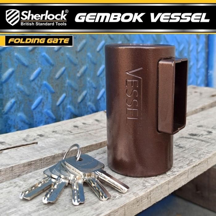 GEMBOK VESSEL FOLDING GATE / SHERLOCK GEMBOK TABUNG ANTI MALING