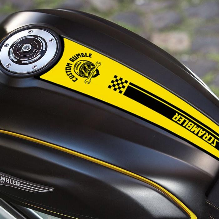 PREMIUM STIKER CUSTOM TANGKI MOTOR DUCATI SCRAMBLER CLASSIC