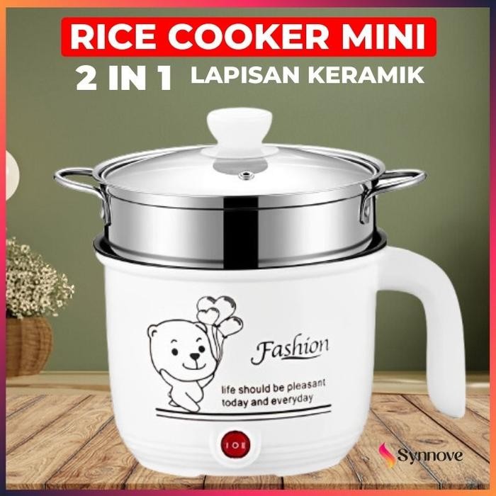 PREMIUM Food Steamer Panci Kukus 2 In 1 Panci Listrik Serbaguna Low Watt Multifungsi