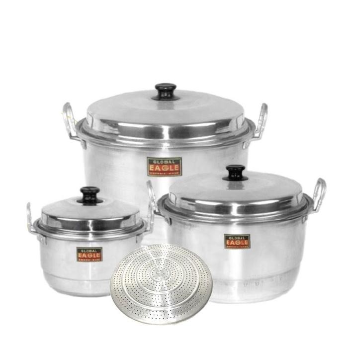PREMIUM langseng kukus nasi - dandang kukus - langseng global eagle 22cm