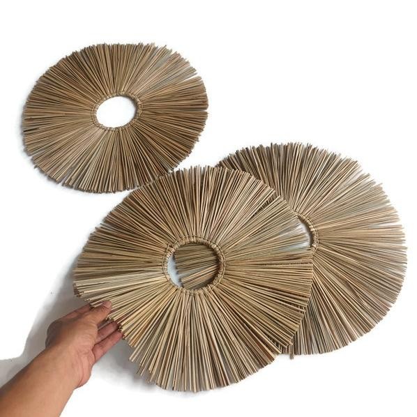 PREMIUM Wall decor hiasan dinding anyaman mendong / dekorasi dinding anyaman