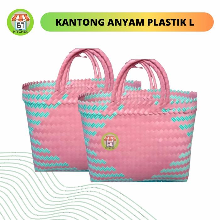 PREMIUM Tas Anyaman Plastik L Tas Pasar Kantong Belanja Tas Anyaman Murah