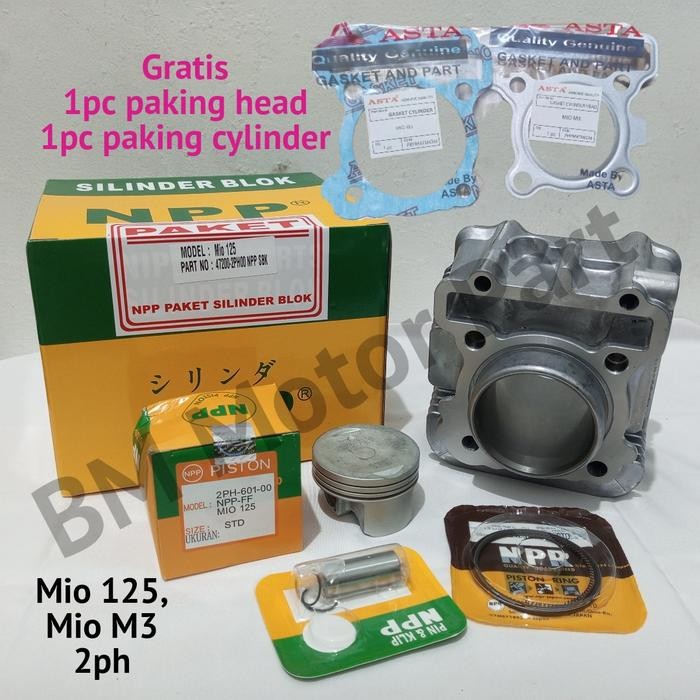 Blok Silinder Kit Boring Mio 125 Mio M3 Soul Gt 125 2Ph Original Npp
