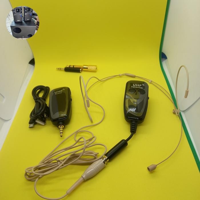 Promo Mic Wireless Lidi Bando Uhf Resiver Trasmitter
