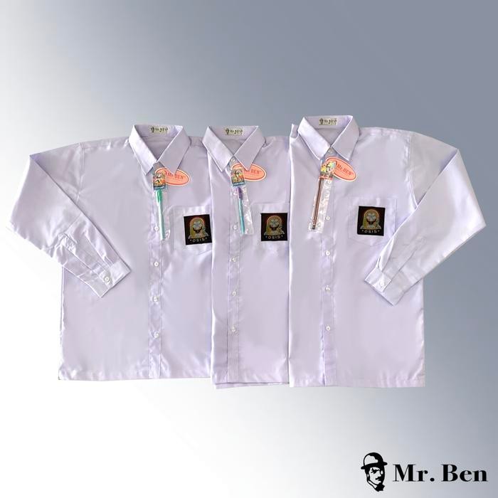 (Expert) KEMEJA SMA CYC PANJANG BAHAN TEBAL SWESI SERAGAM SEKOLAH MR BEN