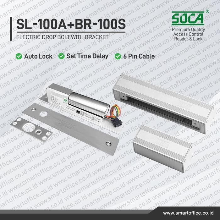 Best Seller Soca Sl100A Electric Drop Bolt + Bracket Br100S For Soca Sl100