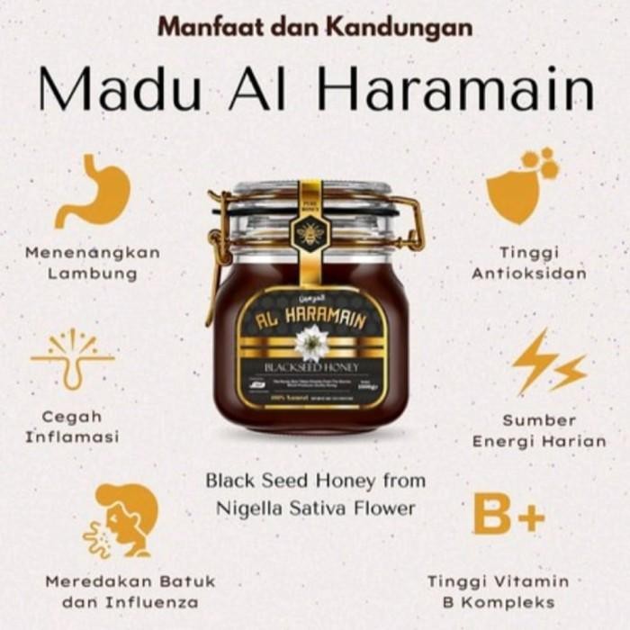 

Madu Alharamain 1Kg Madu Black Seed Honey Madu Al Haramain Original