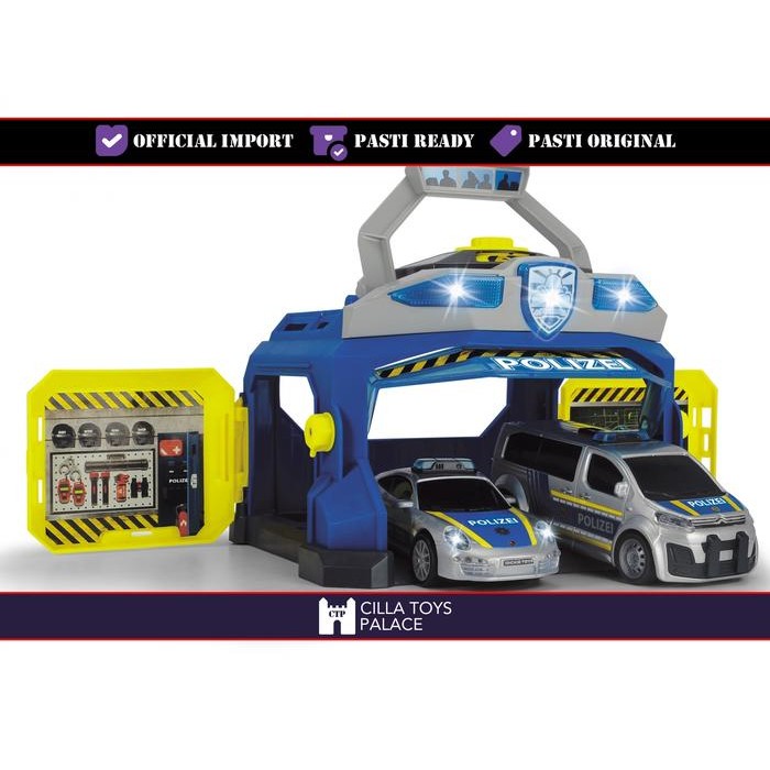 ORIGINAL DICKIE TOYS SWAT STATION POLICE PLAY SET