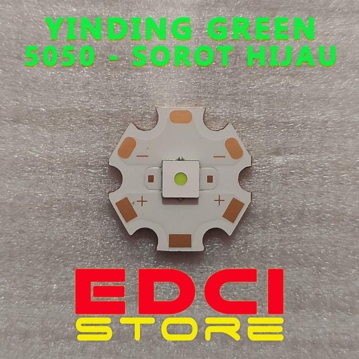 LED YINDING GREEN 5050, 3V 20W, THROWER SOROT HIJAU