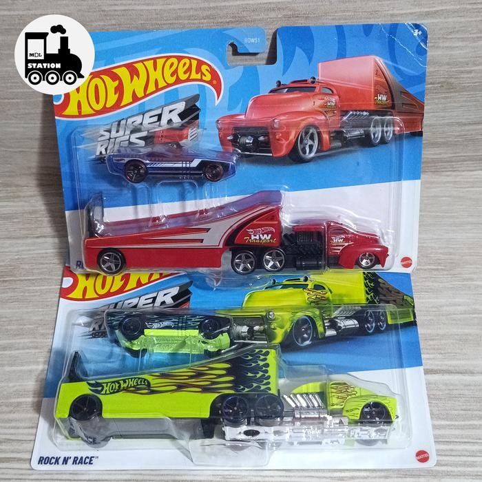 HOT WHEELS HAULER - ROCK N RACE