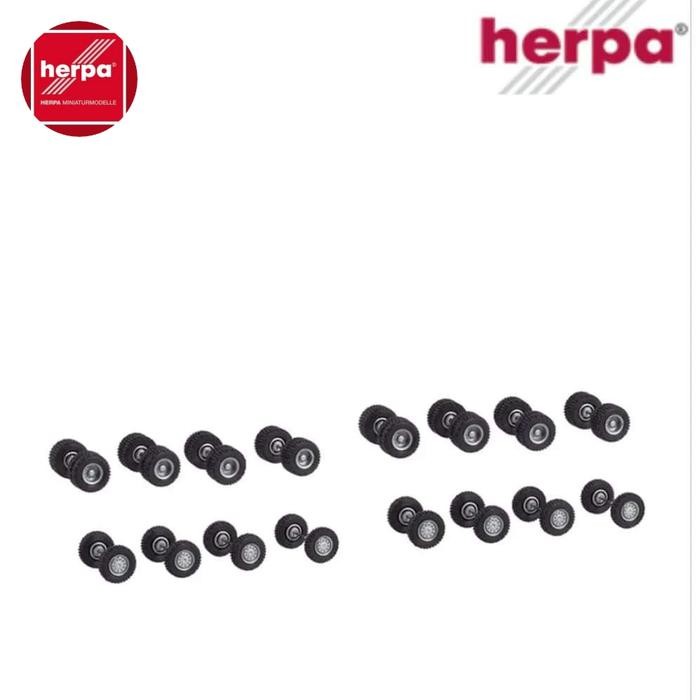 HERPA 054089 BAN PACUL ECER 1 RODA DEPAN 1 RODA BELAKANG SKALA HO