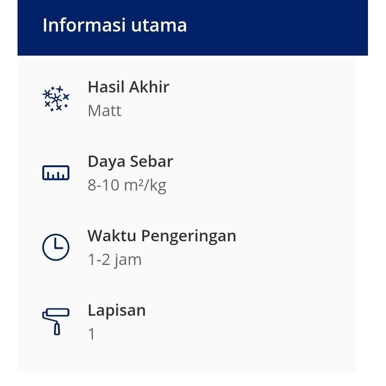 DULUX CATYLAC INTERIOR PUTIH 1501N 5KG