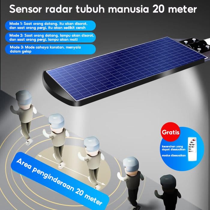 LAMPU JALAN TENAGA MATAHARI OUTDOOR LAMPU TENAGA MATAHARI SOROT LED