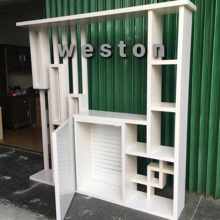 LEMARI PAJANGAN PARTISI PENYEKAT / PEMBATAS RUANGAN MINIMALIS