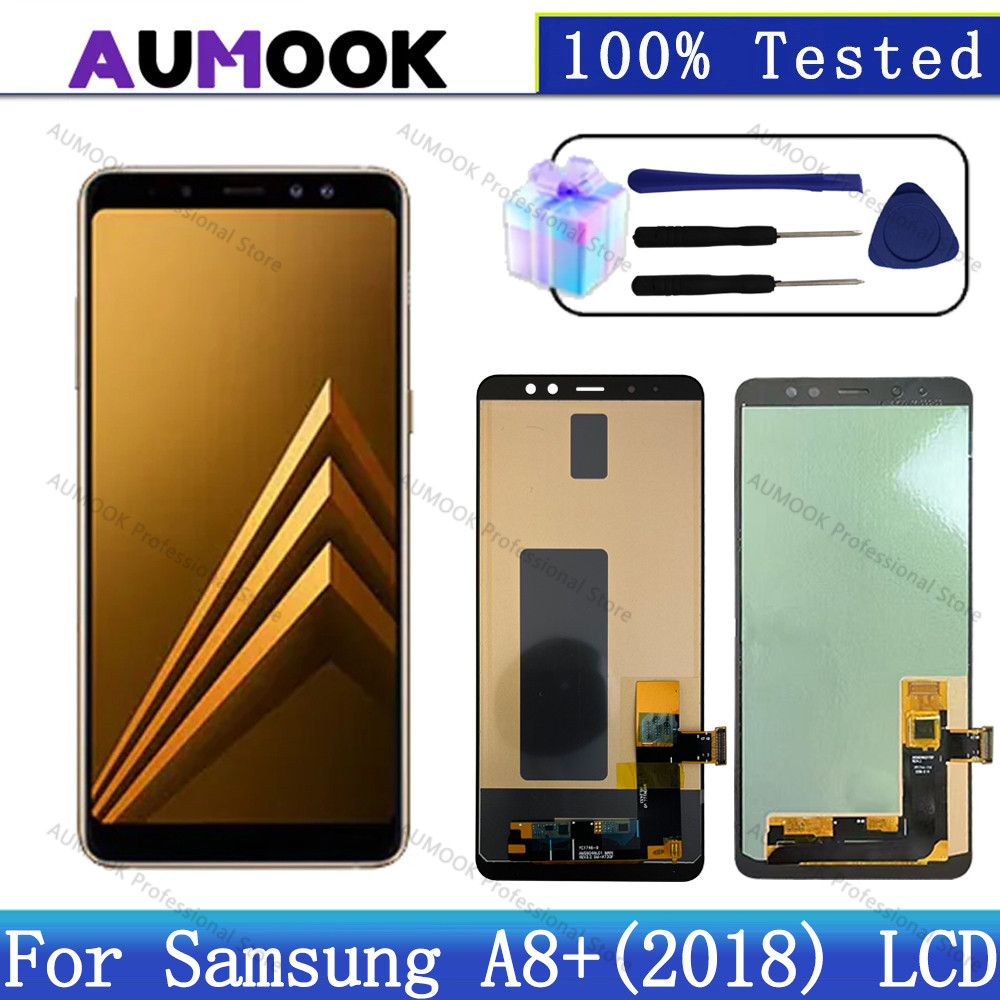 Amoled For Samsung Galaxy A8+ 2018 A730 Lcd Display Sm-A730F Lcd Touch Screen Digitizer Replacement