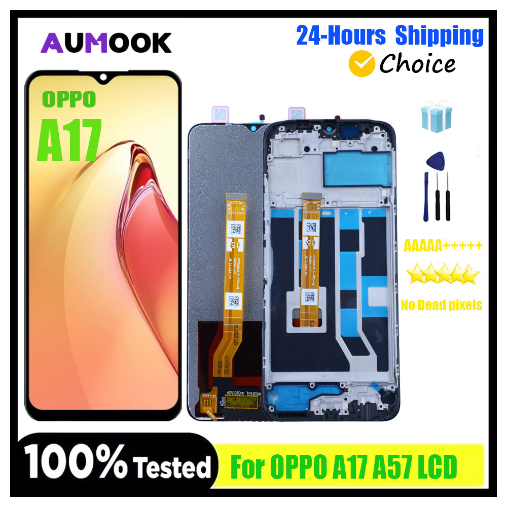 6.56" Lcd Screen Display For Oppo A17 Cph2477 Touch Screen Digitizer Assembly For Oppo A57 A57S