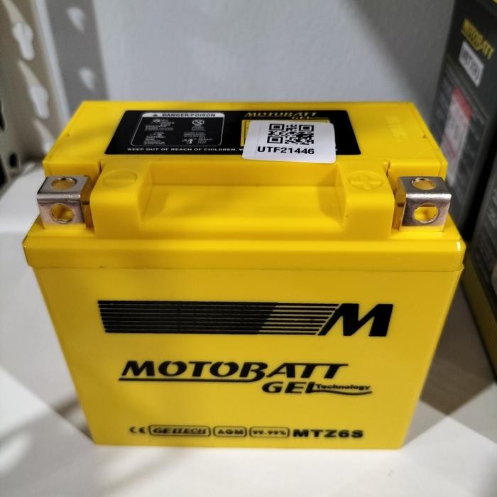 Aki Motor Motobatt Mottobat Motobat Mtz6S Aki Kering / Aki Gel