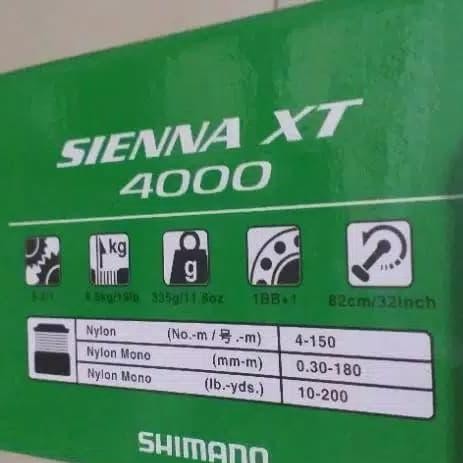 Reel Shimano Sienna Xt 4000 / Reel Shimano Sienna Xt4000